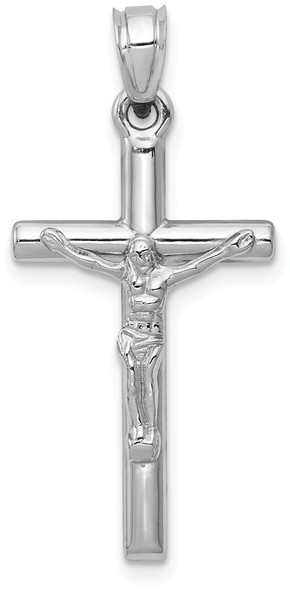 14k White Gold Crucifix Pendant D3227