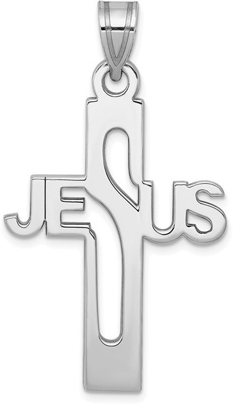 925 Sterling Silver Jesus Cross Extra Large Pendant