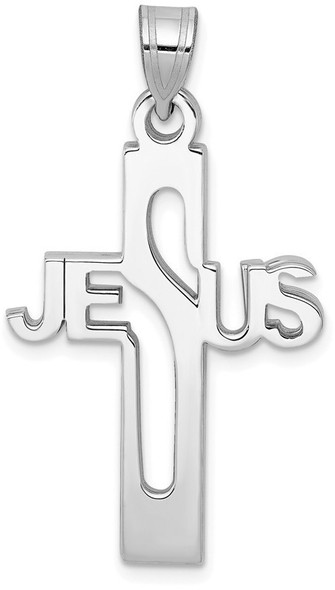 925 Sterling Silver Jesus Cross Medium Pendant