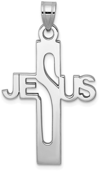 925 Sterling Silver Jesus Cross Large Pendant