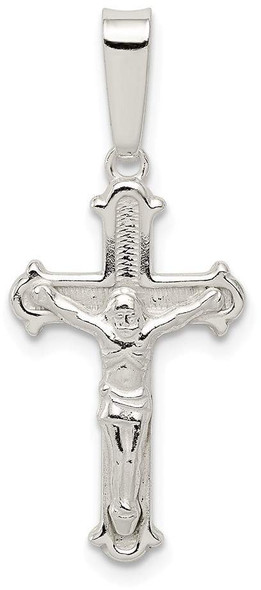 925 Sterling Silver Polished Crucifix Pendant QC7350