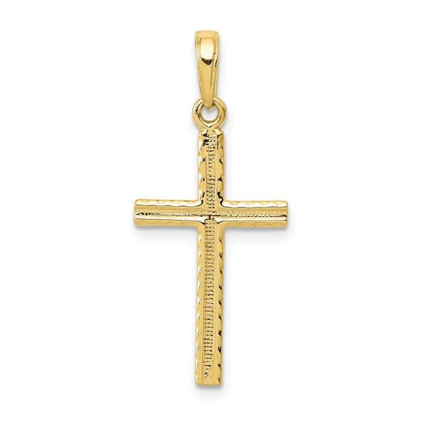 10k Yellow Gold Latin Cross Pendant