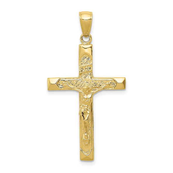 10k Yellow Gold INRI Crucifix Pendant 10C4339