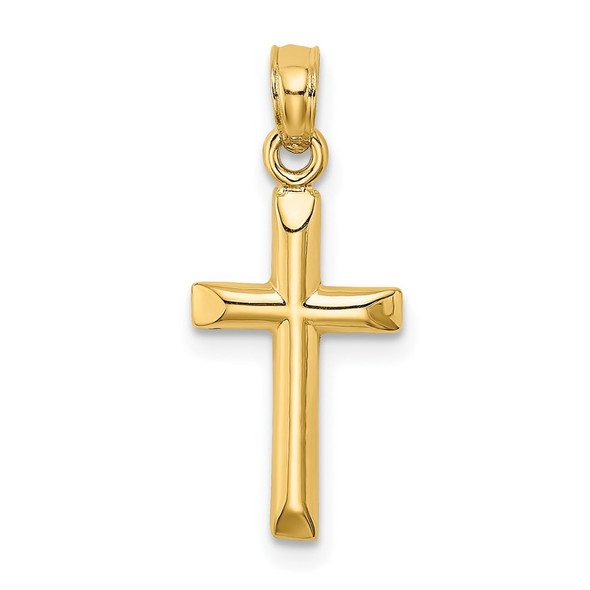 14k Yellow Gold Polished Cross Pendant K8375