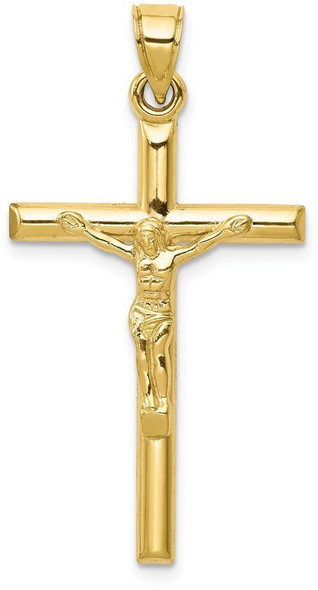 10k Yellow Gold Hollow Crucifix Pendant