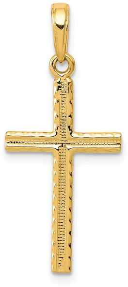 14k Yellow Gold Latin Cross Pendant