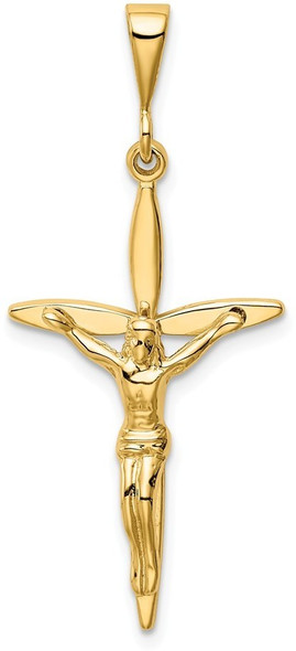 14k Yellow Gold Passion Crucifix Pendant