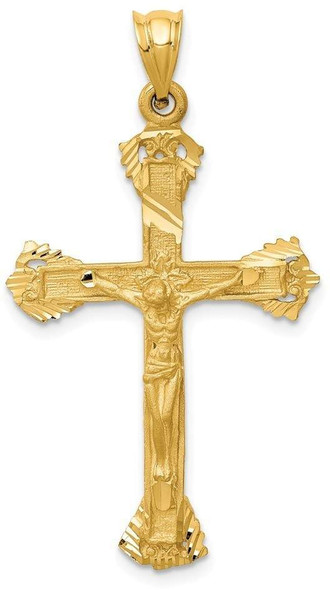 14k Yellow Gold Crucifix Pendant C157