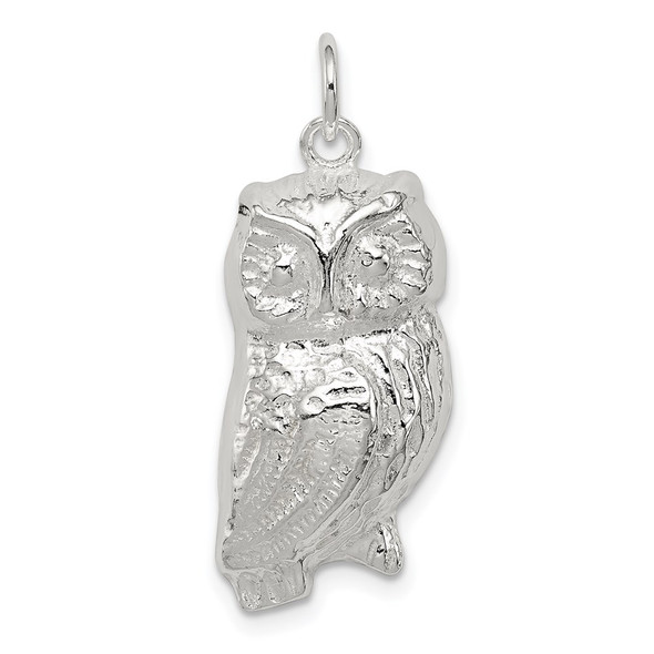 Sterling Silver Owl Charm QC84