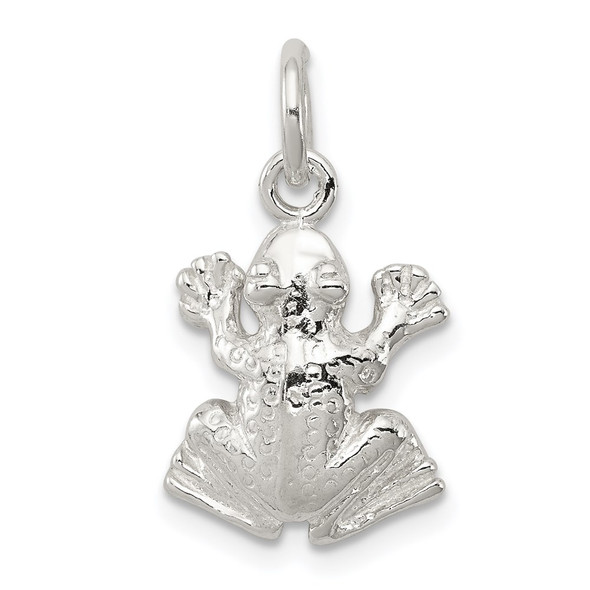 Sterling Silver Frog Charm QC973