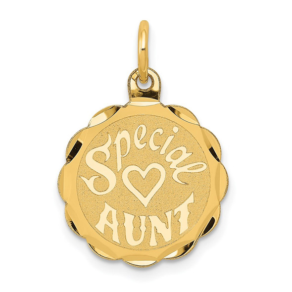 14k Yellow Gold Special Aunt Charm