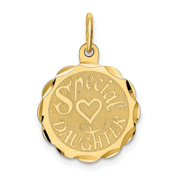 14k Yellow Gold Special Daughter Charm