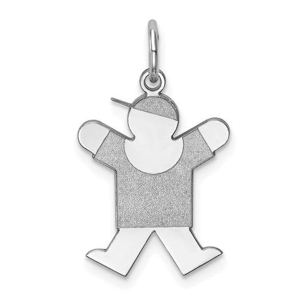 Sterling Silver Rhodium-plated Joy Kid Charm XK1207SS