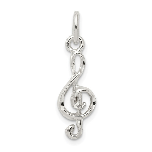 Sterling Silver Treble Clef Charm QC1617