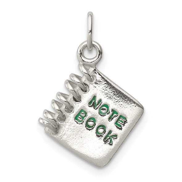 Sterling Silver Note Book Charm