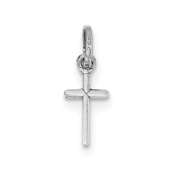 Sterling Silver Rhodium-plated Cross Charm QP1135