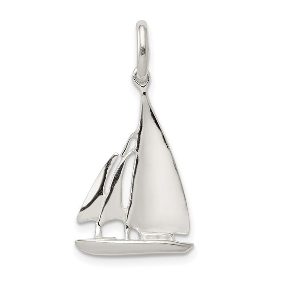 Sterling Silver Sailboat Charm QC4018