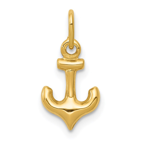 14k Yellow Gold Anchor Charm C3338