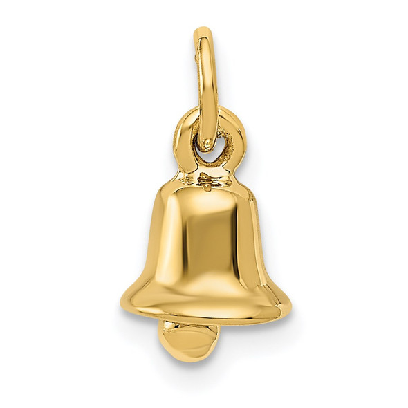 14k Yellow Gold 3D Wedding Bell Charm A0565