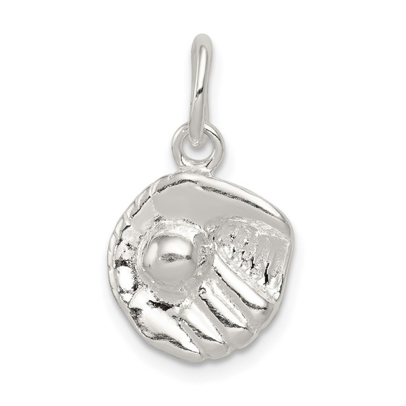 Sterling Silver Baseball Glove Charm