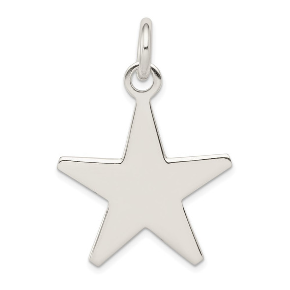 Sterling Silver Star Pendant QC6056