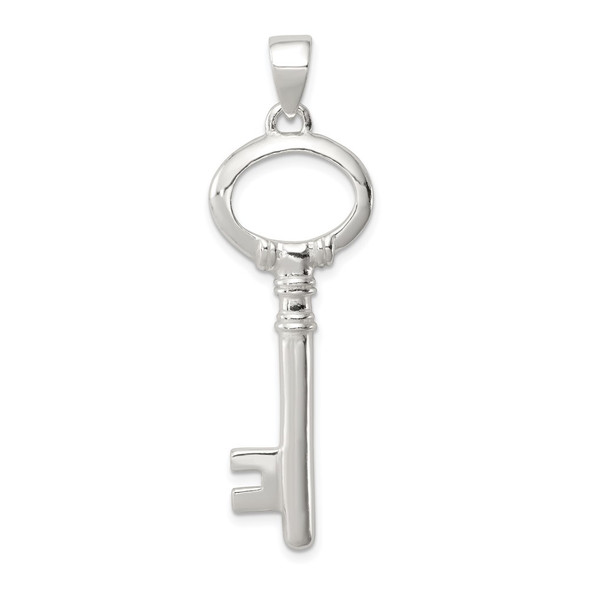 Sterling Silver Polished Key Pendant QP2016