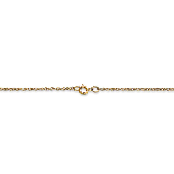 20" 14k Yellow Gold .95 mm Carded Cable Rope Chain Necklace