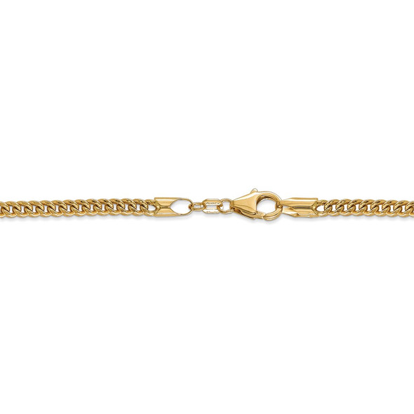 20" 14k Yellow Gold 3mm Semi-Solid Franco Chain Necklace