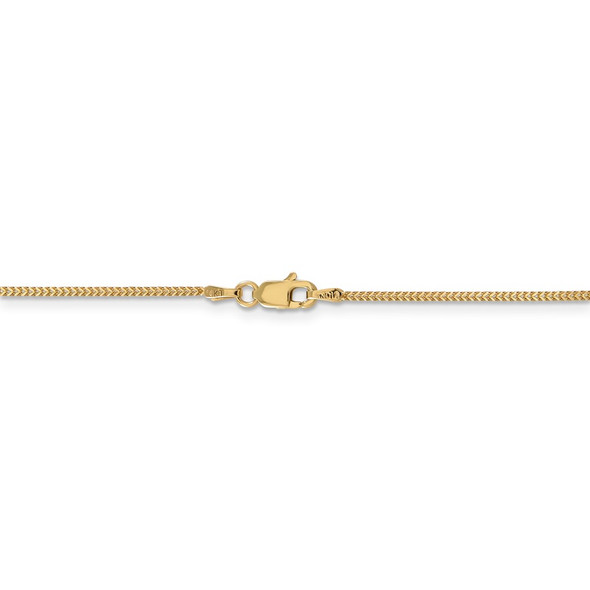 24" 14k Yellow Gold .9mm Franco Chain Necklace