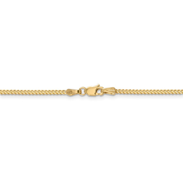 30" 14k Yellow Gold 1.3mm Franco Chain Necklace
