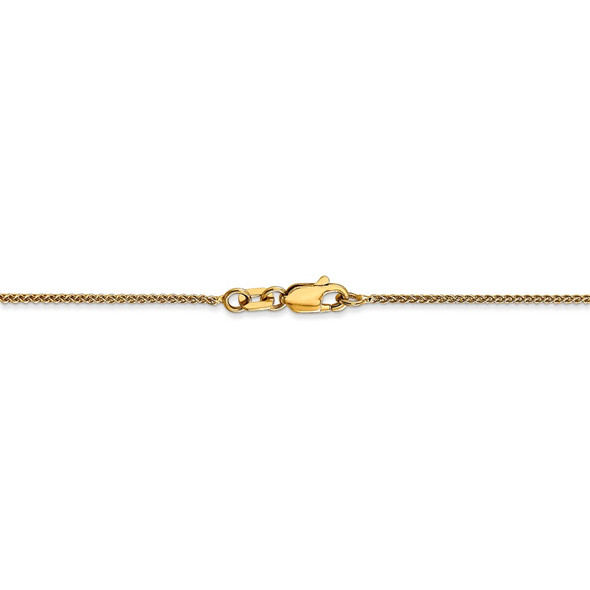 18" 14k Yellow Gold 1mm Spiga with Lobster Clasp Chain Necklace