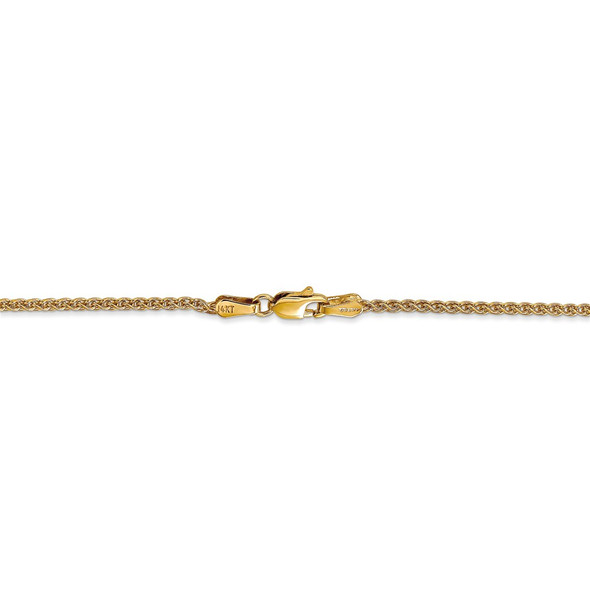 16" 14k Yellow Gold 1.65mm Spiga Chain Necklace