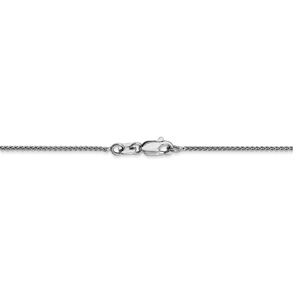 20" 14k White Gold 1mm Spiga with Lobster Clasp Chain Necklace