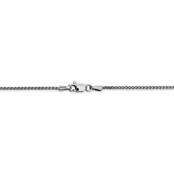 16" 14k White Gold 1.25mm Spiga Chain Necklace