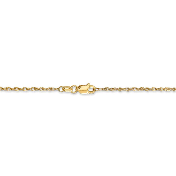 24" 14k Yellow Gold 1.3mm Heavy-Baby Rope Chain Necklace