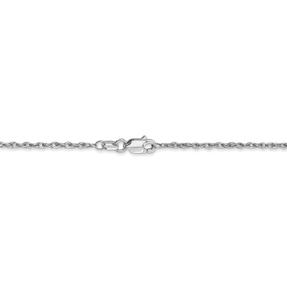 20" 14k White Gold 1.3mm Heavy-Baby Rope Chain Necklace