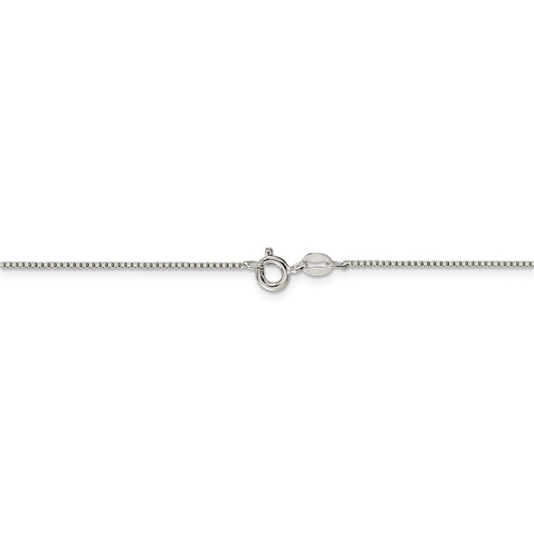 24" Sterling Silver .9mm Box Chain Necklace