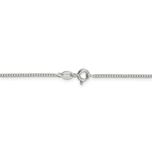 24" Sterling Silver 1.1mm Box Chain Necklace