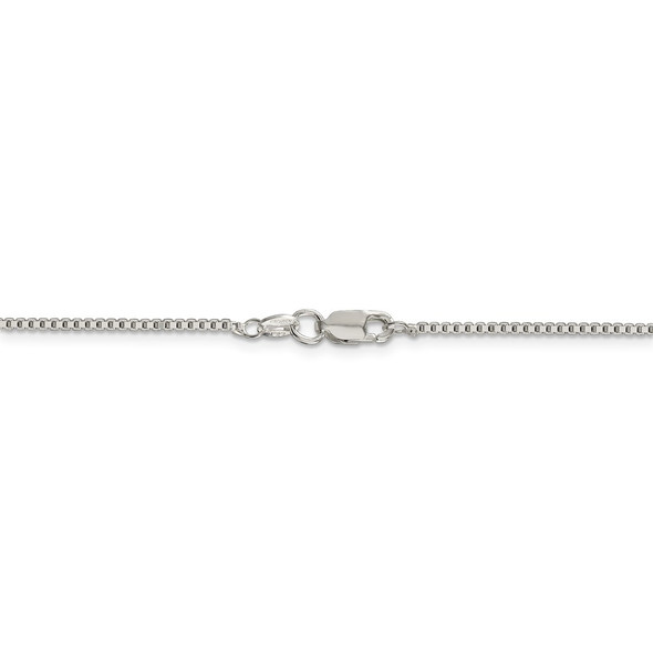 18" Sterling Silver 1.4mm Box Chain Necklace w/2in ext.