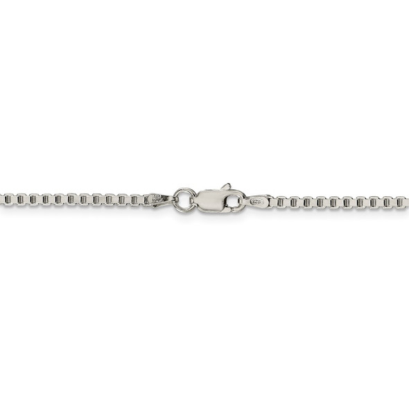 30" Sterling Silver 2mm Box Chain Necklace