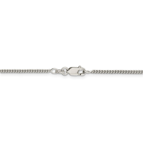 22" Sterling Silver 1.75mm Curb Chain Necklace