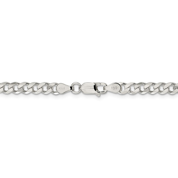 18" Sterling Silver 4.5mm Curb Chain Necklace