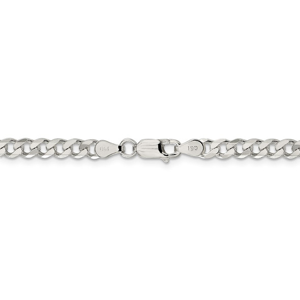 26" Sterling Silver 4.5mm Curb Chain Necklace