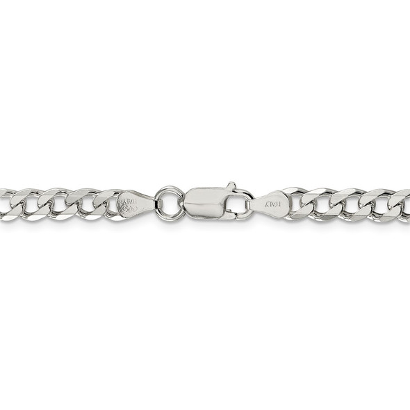 22" Sterling Silver 6mm Curb Chain Necklace