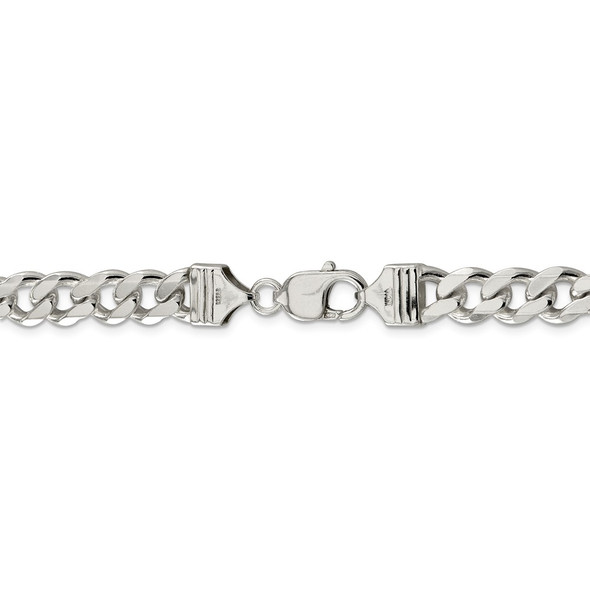 18" Sterling Silver 9mm Curb Chain Necklace