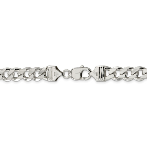 30" Sterling Silver 9mm Curb Chain Necklace