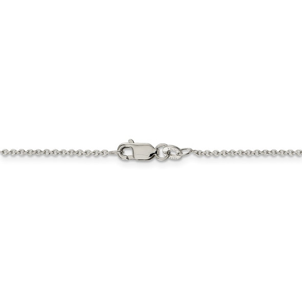 18" Sterling Silver 1.25mm Cable Chain Necklace