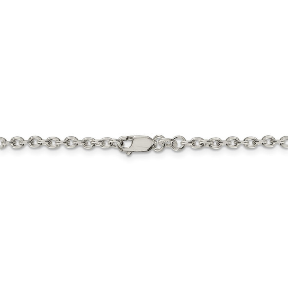 18" Sterling Silver 2.75mm Cable Chain Necklace