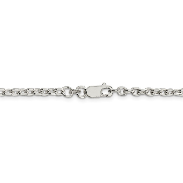 24" Sterling Silver 3.5mm Cable Chain Necklace