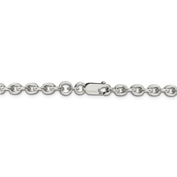 18" Sterling Silver 4.5mm Cable Chain Necklace